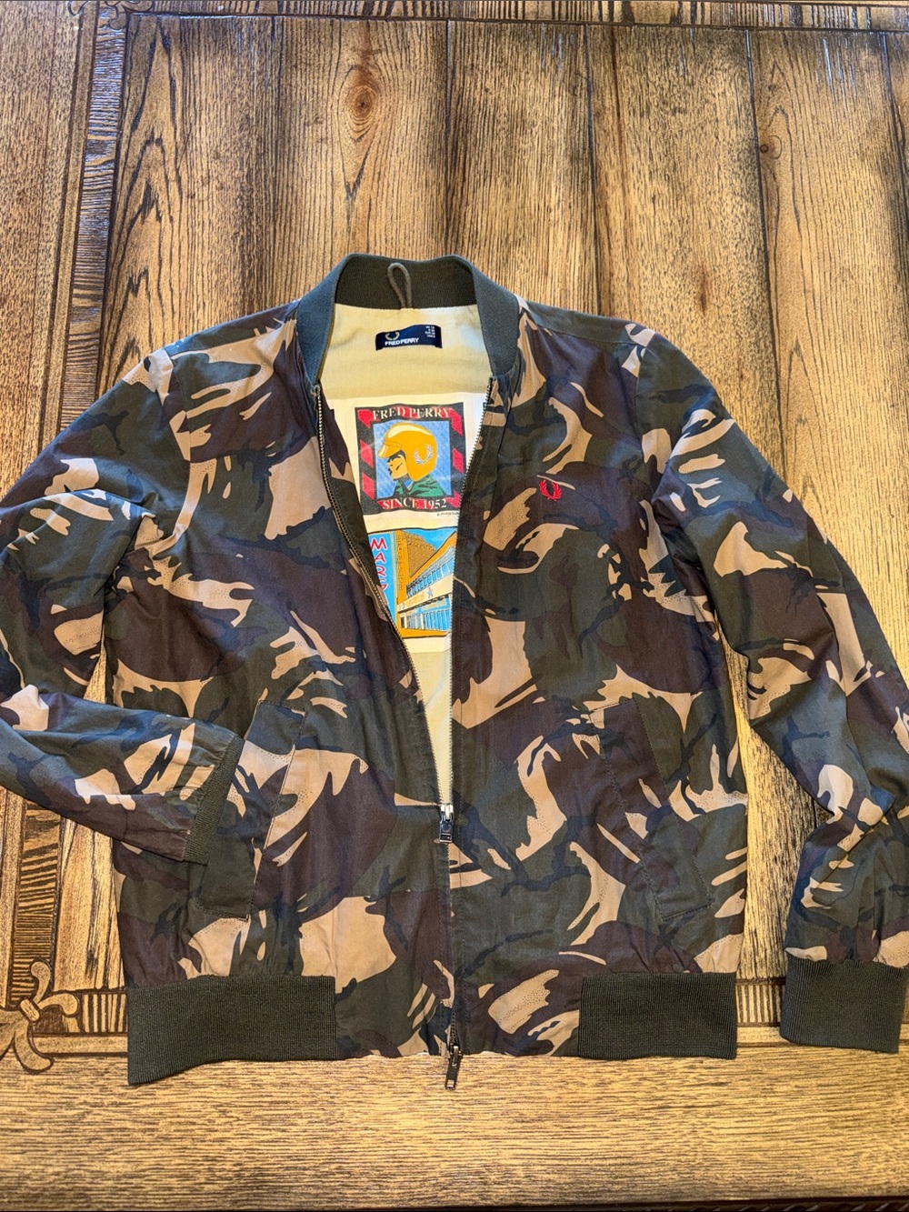 Fred Perry x Paddy Smith "Margate On The Run" Camo Bomber Jacket 2014